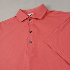 Uniqlo‎ Large Mens Polo Shirt Pique Knit Pink 20x26 Fits A Small